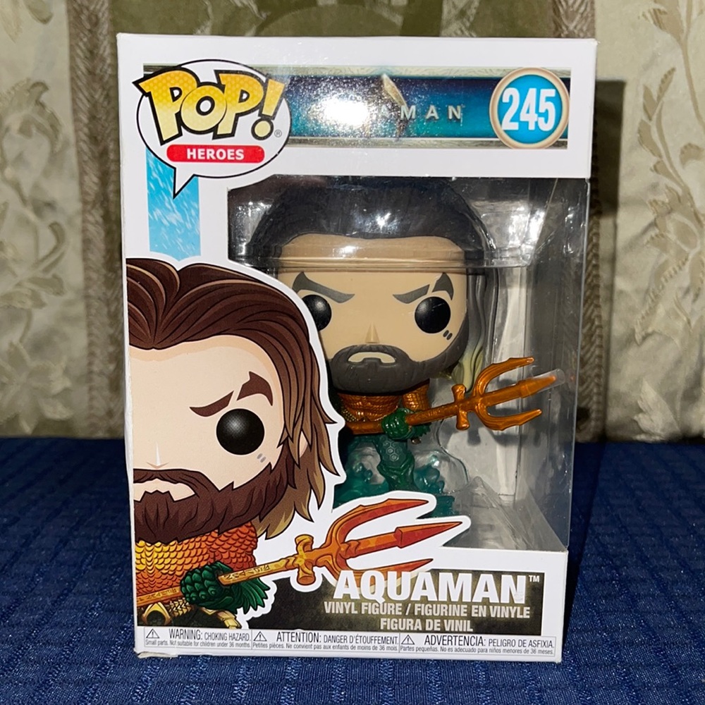 Funko Pop! Heroes - Aquaman: Aquaman (Hero Suit) #245 Vinyl Figure Toy Movie